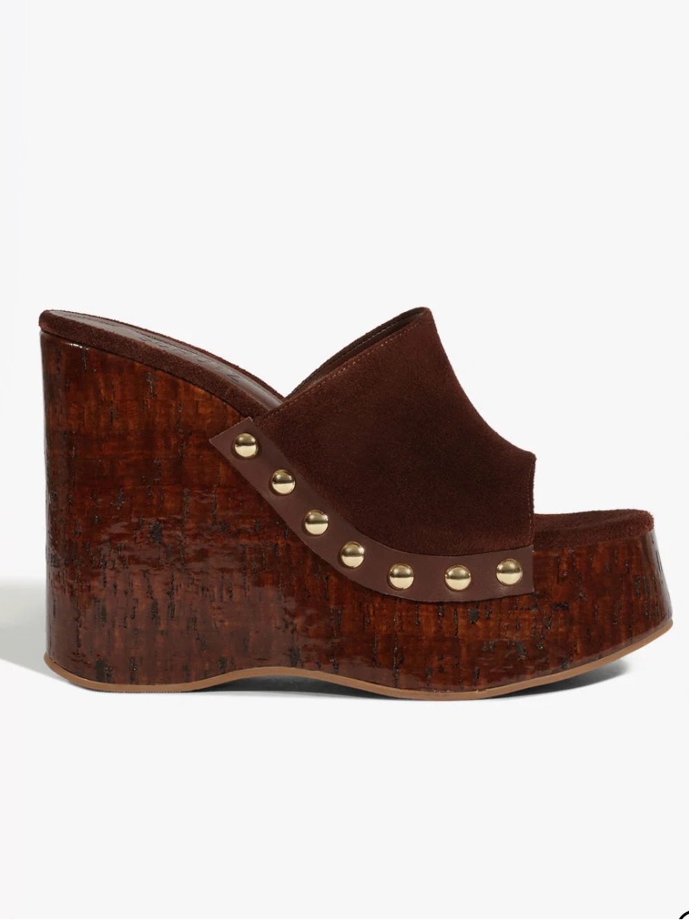 Schutz Dalle Studs Suede Sandal - size 6